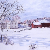 Farm Under The Snow
