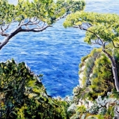 Sea and Pines in Capri